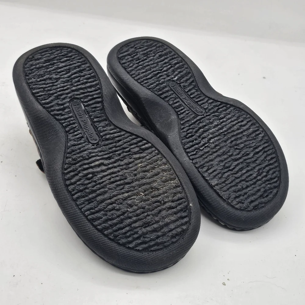 Hush Puppies Kids Brown Leather Open Toe Sandals Size 4